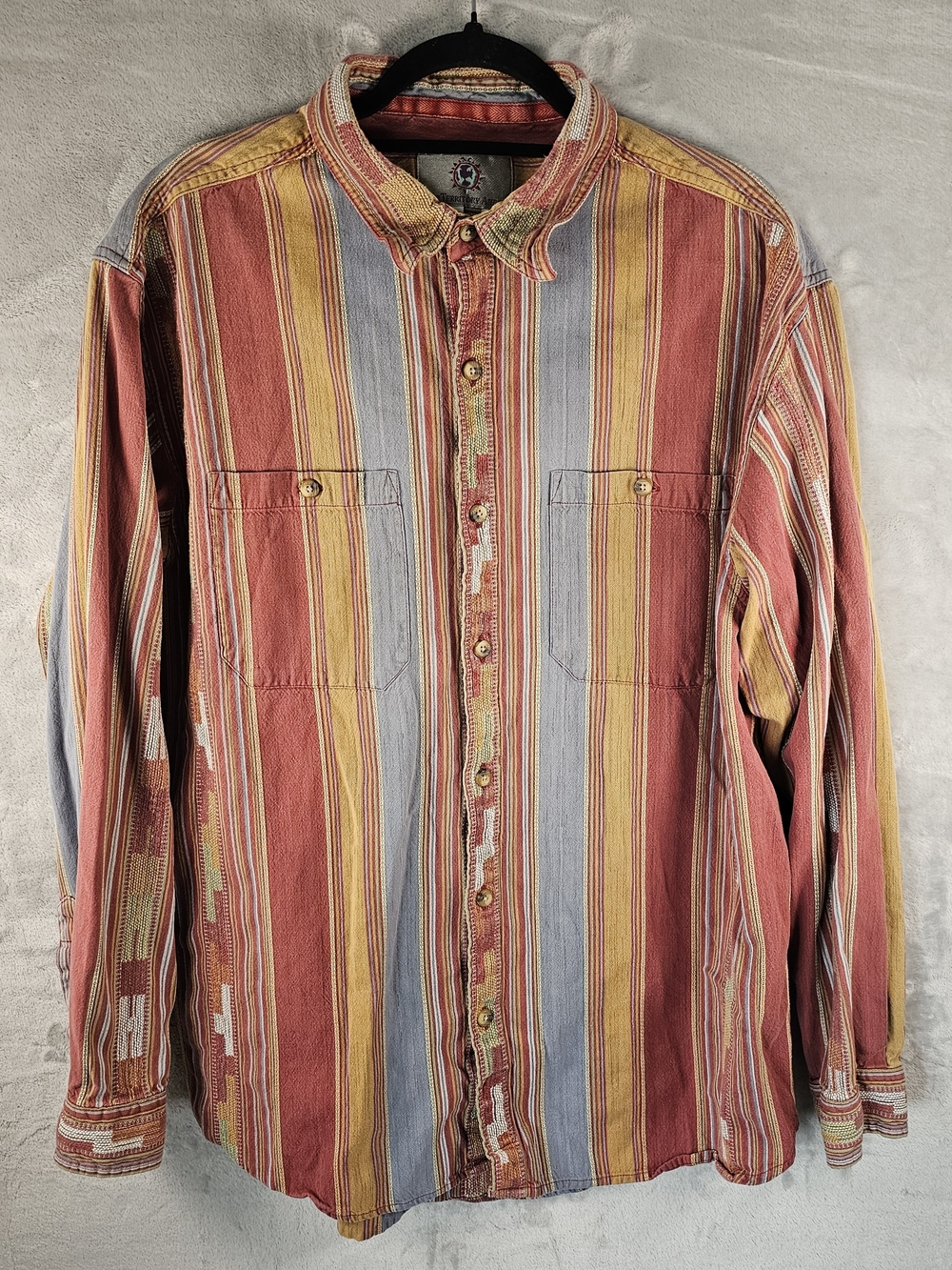 Vintage The Territory Ahead Sz. XL Men's Heavyweight 100% Cotton Button-Up Shirt